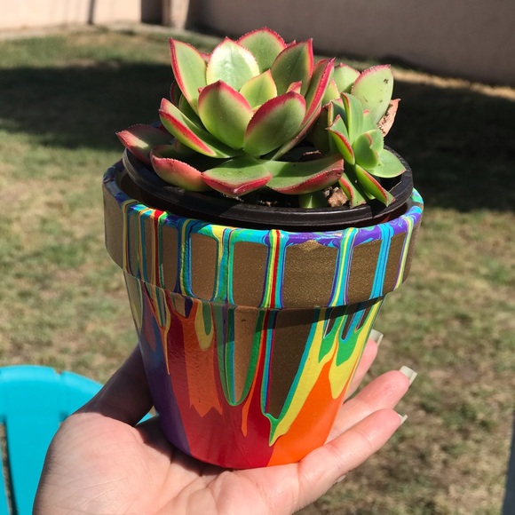 Rainbow Planter Pot - Picture 5 of 5